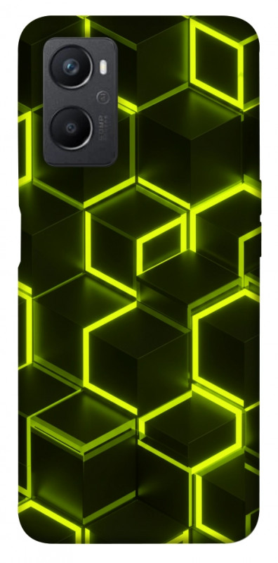 Чехол itsPrint Neon hexagon для Oppo A96, паттерн, купить оптом с доставкой