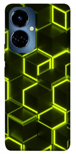 Чехол itsPrint Neon hexagon для TECNO Camon 19 (CI6n) / 19 Pro (CI8n)