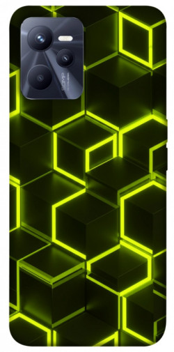 Чехол itsPrint Neon hexagon для Realme C35