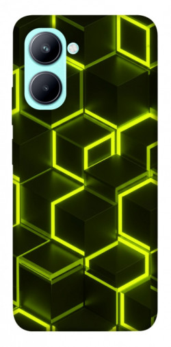 Чохол itsPrint Neon hexagon для Realme C33