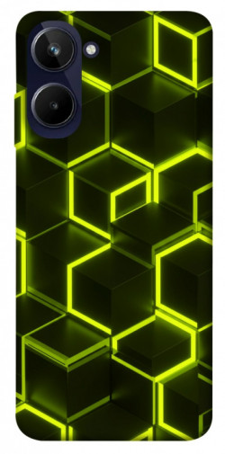 Чехол itsPrint Neon hexagon для Realme 10 4G