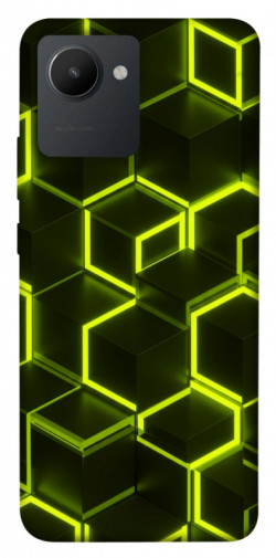 Чехол itsPrint Neon hexagon для Realme C30