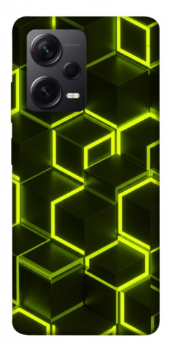 Чехол itsPrint Neon hexagon для Xiaomi Redmi Note 12 Pro+ 5G
