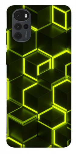 Чехол itsPrint Neon hexagon для Motorola Moto G22