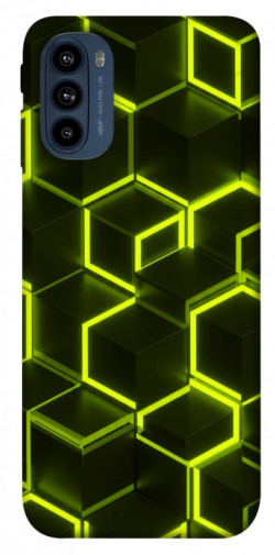 Чехол itsPrint Neon hexagon для Motorola Moto G41