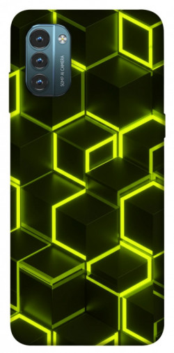 Чехол itsPrint Neon hexagon для Nokia G21