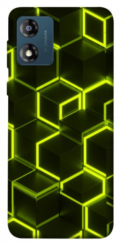Чехол itsPrint Neon hexagon для Motorola Moto E13