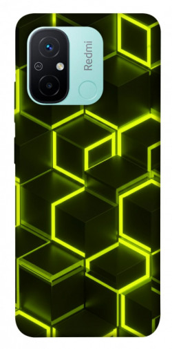 Чехол itsPrint Neon hexagon для Xiaomi Redmi 12C