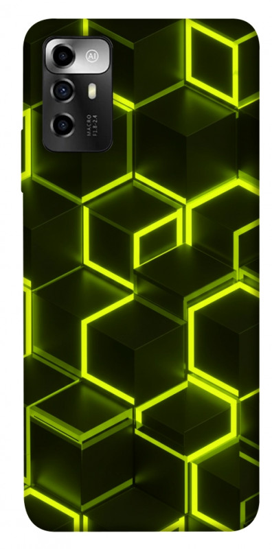 Чехол itsPrint Neon hexagon для ZTE Blade V40 Vita, паттерн, купить оптом с доставкой