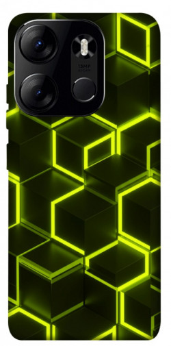 Чехол itsPrint Neon hexagon для Tecno Spark Go 2023