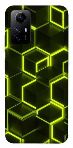 Чохол itsPrint Neon hexagon для Xiaomi Redmi Note 12S