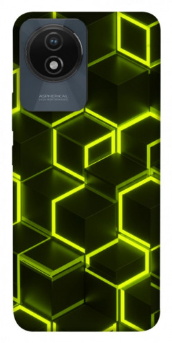 Чехол itsPrint Neon hexagon для Vivo Y02