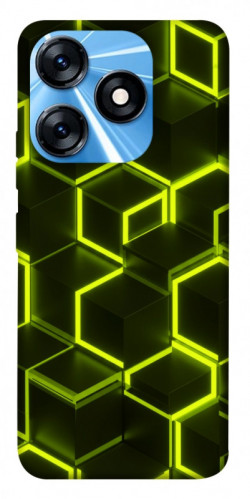 Чохол itsPrint Neon hexagon для TECNO Spark 10 Pro