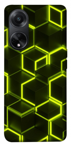 Чехол itsPrint Neon hexagon для Oppo A98