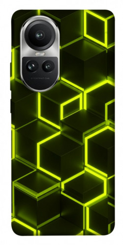 Чехол itsPrint Neon hexagon для Oppo Reno 10