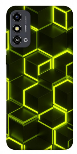 Чехол itsPrint Neon hexagon для ZTE Blade A53