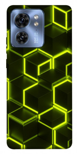 Чехол itsPrint Neon hexagon для Motorola Edge 40