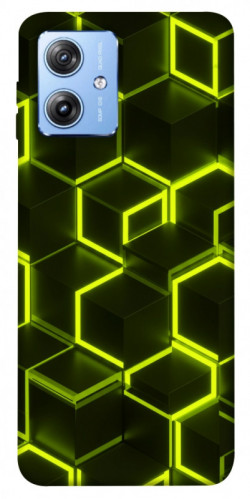 Чехол itsPrint Neon hexagon для Motorola Moto G84