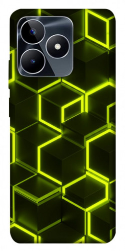 Чехол itsPrint Neon hexagon для Realme C53
