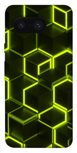Чехол itsPrint Neon hexagon для Google Pixel 8