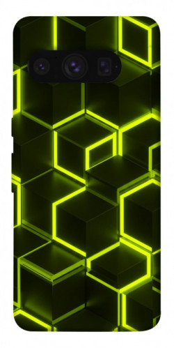 Чехол itsPrint Neon hexagon для Google Pixel 8 Pro