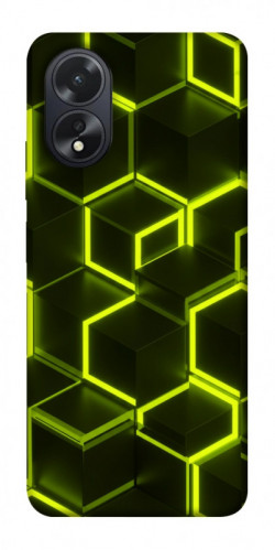 Чехол itsPrint Neon hexagon для Oppo A38