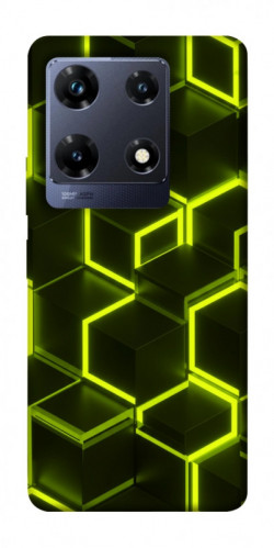 Чехол itsPrint Neon hexagon для Infinix Note 30 Pro