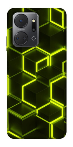 Чехол itsPrint Neon hexagon для Huawei Honor X7a