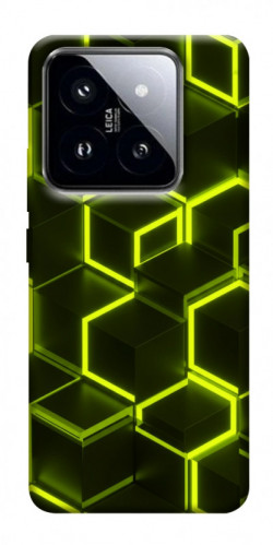 Чехол itsPrint Neon hexagon для Xiaomi 14 Pro