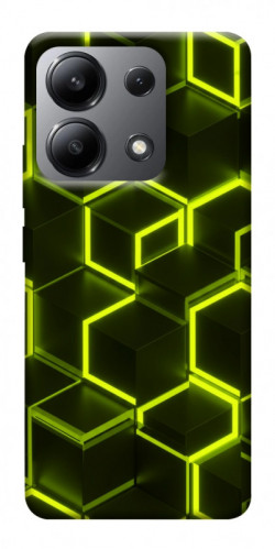 Чехол itsPrint Neon hexagon для Xiaomi Redmi Note 13 4G