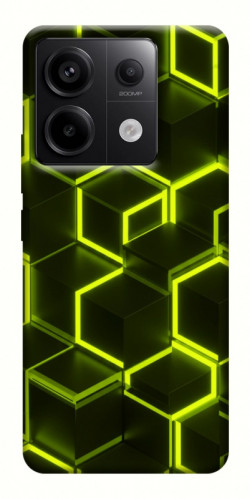 Чехол itsPrint Neon hexagon для Xiaomi Redmi Note 13 Pro 4G