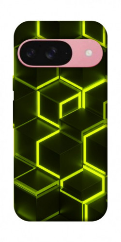 Чехол itsPrint Neon hexagon для Google Pixel 9