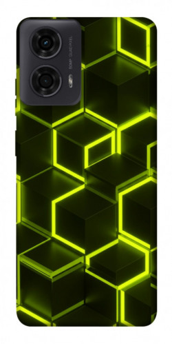 Чехол itsPrint Neon hexagon для Motorola Moto G24