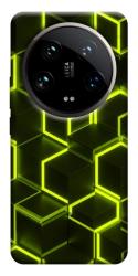 Чехол itsPrint Neon hexagon для Xiaomi 14 Ultra