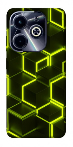 Чехол itsPrint Neon hexagon для Infinix Hot 40i