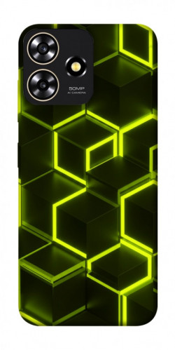 Чехол itsPrint Neon hexagon для ZTE Blade A73 4G