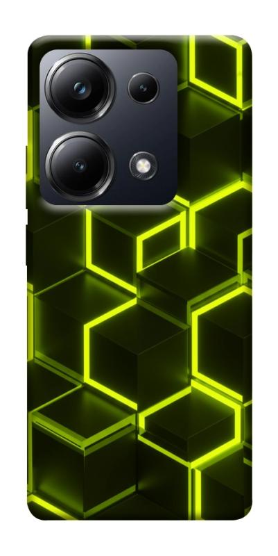 Чехол itsPrint Neon hexagon для Xiaomi Redmi 13 4G / Poco M6 4G, паттерн, купить оптом с доставкой