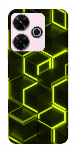 Чехол itsPrint Neon hexagon для Xiaomi Redmi 13 4G / Poco M6 4G
