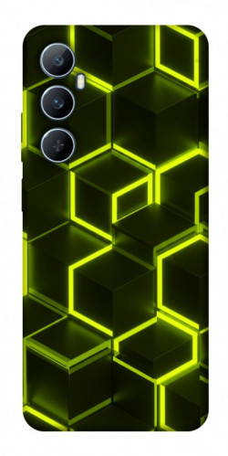 Чехол itsPrint Neon hexagon для Realme C65 4G
