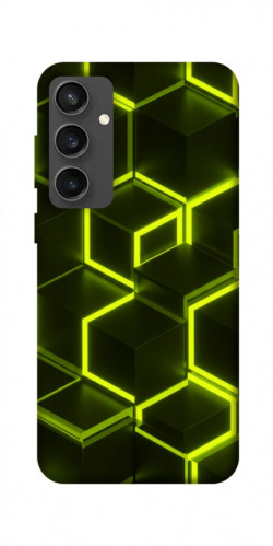 Чехол itsPrint Neon hexagon для Samsung Galaxy S24 FE