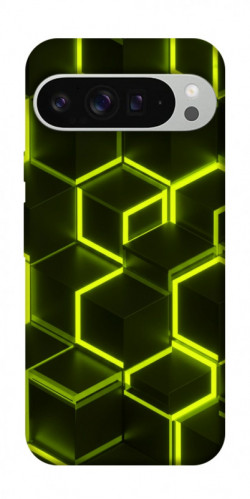 Чехол itsPrint Neon hexagon для Google Pixel 9 Pro XL