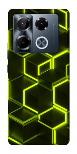 Чехол itsPrint Neon hexagon для Infinix Note 40 Pro 4G