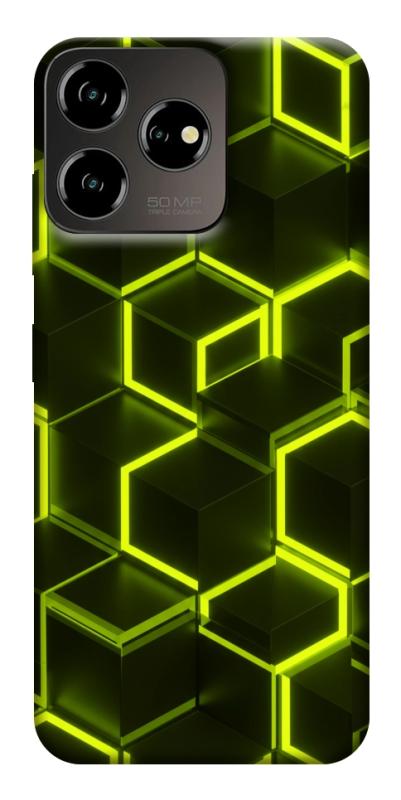 Чехол itsPrint Neon hexagon для ZTE Blade V50 Desing 4G, паттерн, купить оптом с доставкой