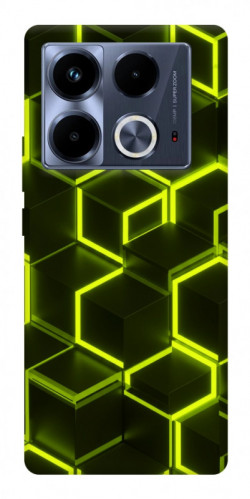 Чехол itsPrint Neon hexagon для Infinix Note 40 4G