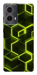 Чехол itsPrint Neon hexagon для Motorola Moto G85