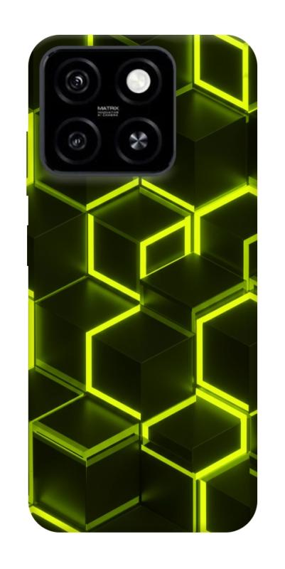 Чехол itsPrint Neon hexagon для ZTE Blade A55 4G, паттерн, купить оптом с доставкой