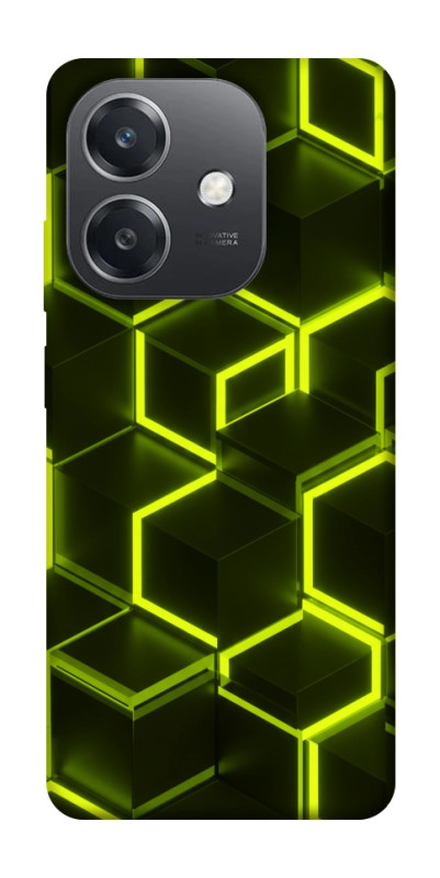 Чехол itsPrint Neon hexagon для Oppo A3 4G, паттерн, купить оптом с доставкой