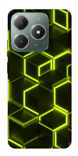 Чехол itsPrint Neon hexagon для Realme C61 4G