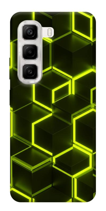 Чехол itsPrint Neon hexagon для Infinix Hot 50 4G, паттерн, купить оптом с доставкой