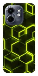 Чехол itsPrint Neon hexagon для Infinix Smart 9 4G / Hot 50i